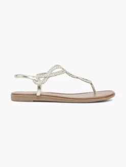 Gouden Sandaal Gevlochten