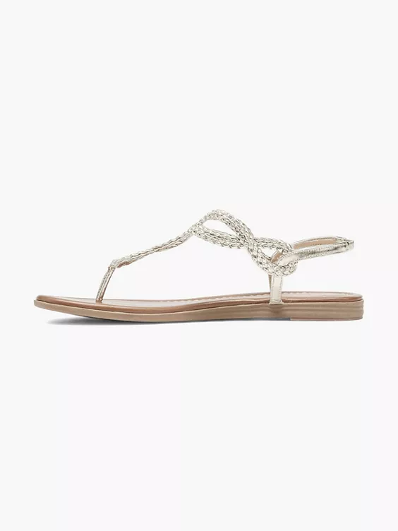 Gouden Sandaal Gevlochten 4 Gouden Sandaal Gevlochten - Afbeelding 2