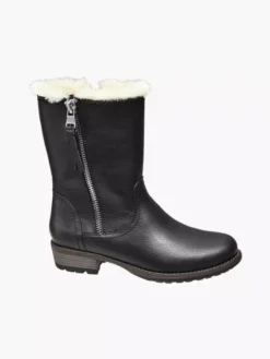 Zwarte Enkellaars Gevoerd