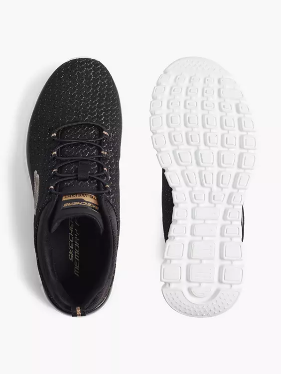 Skechers Zwarte Slip-on Sneaker Memory Foam 5 Skechers Zwarte Slip-on Sneaker Memory Foam - Afbeelding 3