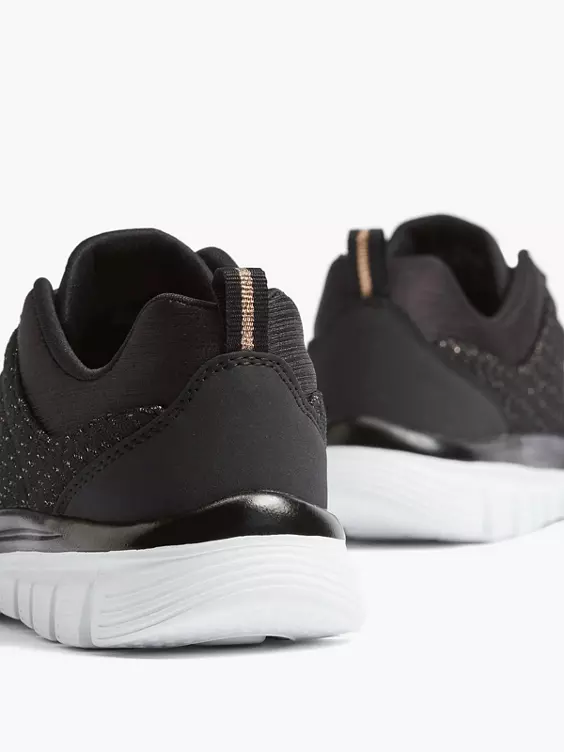 Skechers Zwarte Slip-on Sneaker Memory Foam 6 Skechers Zwarte Slip-on Sneaker Memory Foam - Afbeelding 4