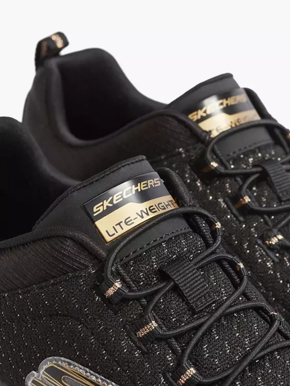 Skechers Zwarte Slip-on Sneaker Memory Foam 7 Skechers Zwarte Slip-on Sneaker Memory Foam - Afbeelding 5