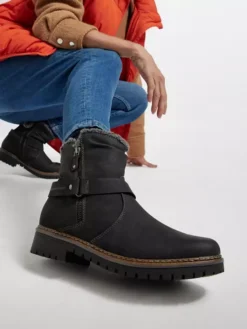 Easy Street Zwarte Enkellaars Warm Gevoerd -Skechers Winkel 1741647 H10