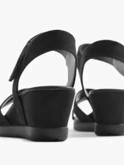 Zwarte Sandalette Sleehak 12 Zwarte Sandalette Sleehak -Skechers Winkel 1800486 H4