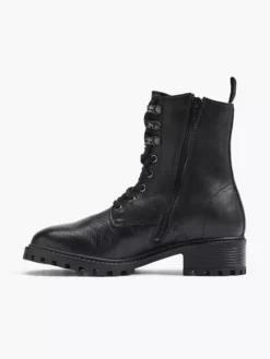 Zwarte Leren Veterboot 16 Zwarte Leren Veterboot -Skechers Winkel 1864427 H2