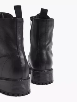 Zwarte Leren Veterboot 20 Zwarte Leren Veterboot -Skechers Winkel 1864427 H4