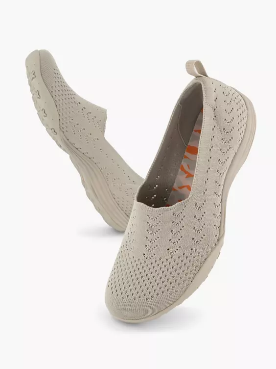 Skechers Beige Instapper Fitster - Love Starz 7 Skechers Beige Instapper Fitster - Love Starz - Afbeelding 5