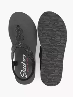 Skechers Zwarte Sandaal Strass -Skechers Winkel 1932172 H3