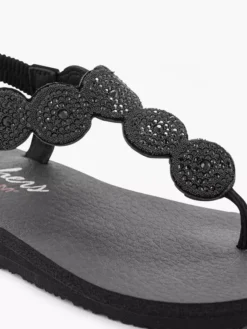 Skechers Zwarte Sandaal Strass -Skechers Winkel 1932172 H5