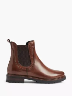 Bruine Leren Chelsea Boot -Skechers Winkel 1969852 HL1