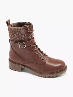 Cognac Veterboot Gevoerd -Skechers Winkel 1984156 H7