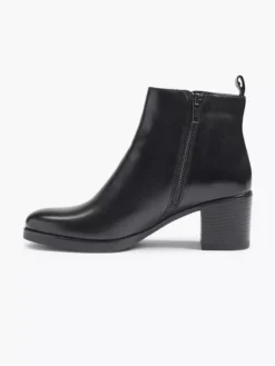 Zwarte Leren Enkellaars Hak -Skechers Winkel 1985482 H2