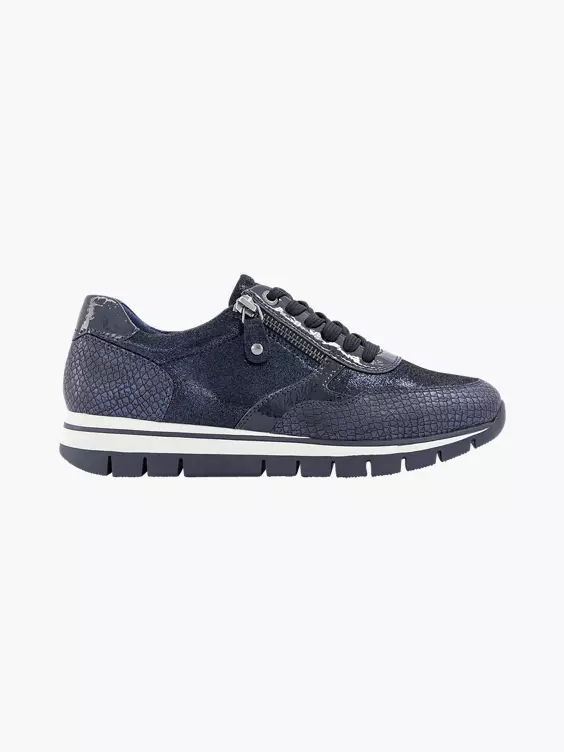Donkerblauwe Sneaker Croco 4 Donkerblauwe Sneaker Croco - Afbeelding 2