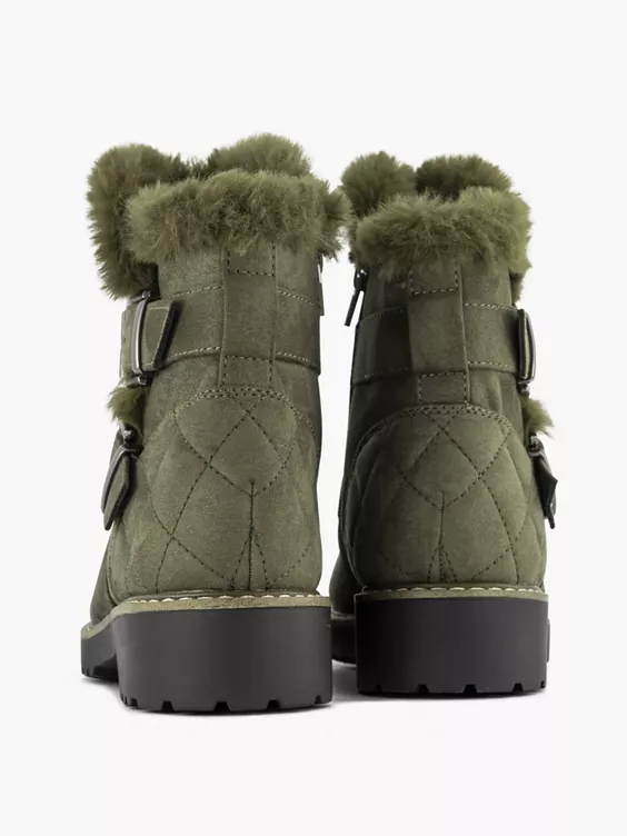 Groene Enkellaars Gesp Gevoerd 6 Groene Enkellaars Gesp Gevoerd - Afbeelding 4