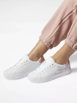 Skechers Winkel 9 Witte Sneaker Bloemenprint