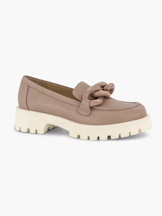 Taupe Chunky Loafer Ketting 8 Taupe Chunky Loafer Ketting - Afbeelding 6