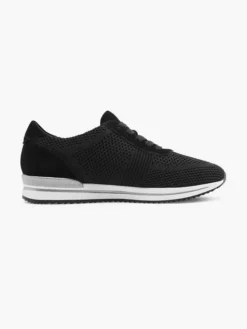Zwarte Knitted Sneaker
