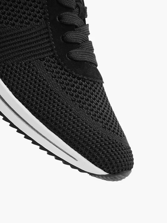Zwarte Knitted Sneaker 7 Zwarte Knitted Sneaker - Afbeelding 5