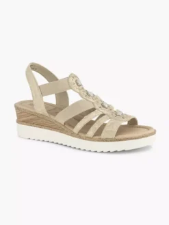 Easy Street Beige Sandaal Sleehak -Skechers Winkel 2055252 H6