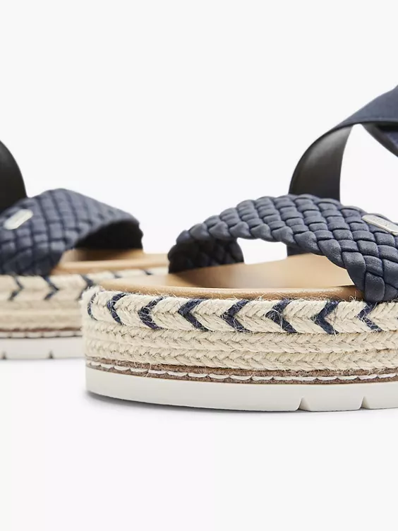 ESPRIT Donkerblauwe Platform Sandaal 7 ESPRIT Donkerblauwe Platform Sandaal - Afbeelding 5