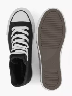 Zwarte Hoge Canvas Sneaker 19 Zwarte Hoge Canvas Sneaker -Skechers Winkel 2066355 H3