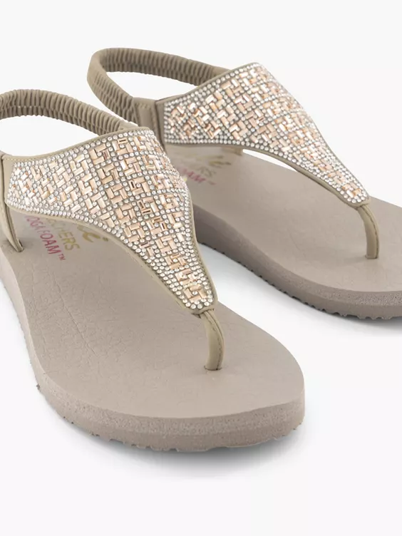 Skechers Taupe Sandaal 5 Skechers Taupe Sandaal - Afbeelding 3