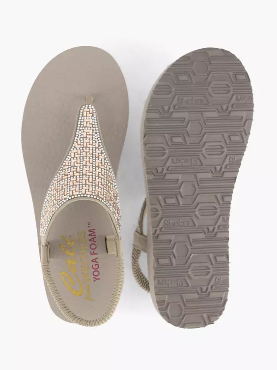 Skechers Taupe Sandaal 7 Skechers Taupe Sandaal - Afbeelding 5