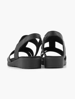 Zwarte Leren Sandaal 11 Zwarte Leren Sandaal -Skechers Winkel 2070448 H4