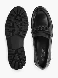 Zwarte Leren Chunky Loafer Sierketting 11 Zwarte Leren Chunky Loafer Sierketting -Skechers Winkel 2070845 H3