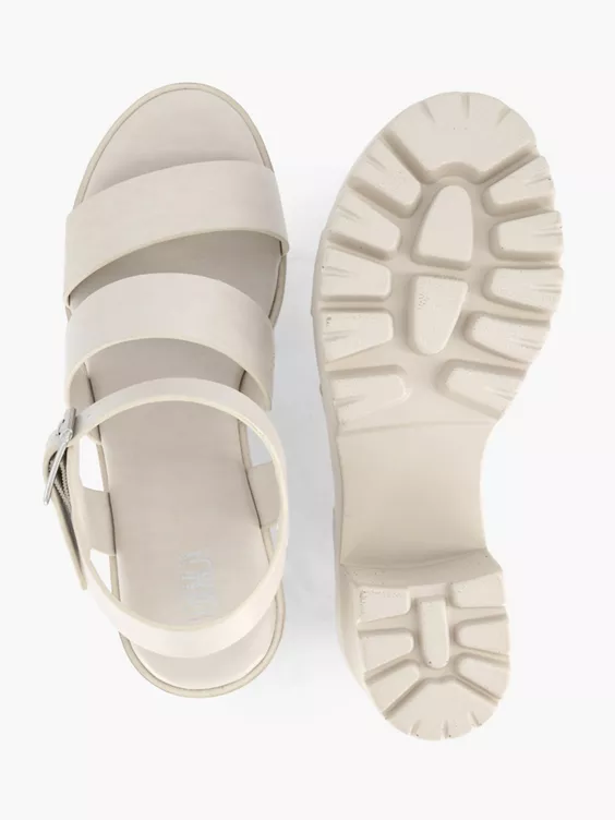 Beige Chunky Sandalette 5 Beige Chunky Sandalette - Afbeelding 3