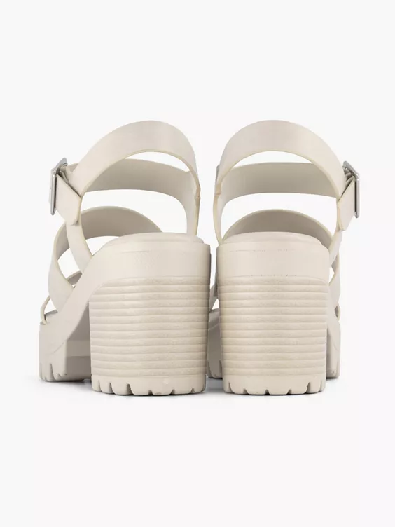Beige Chunky Sandalette 6 Beige Chunky Sandalette - Afbeelding 4