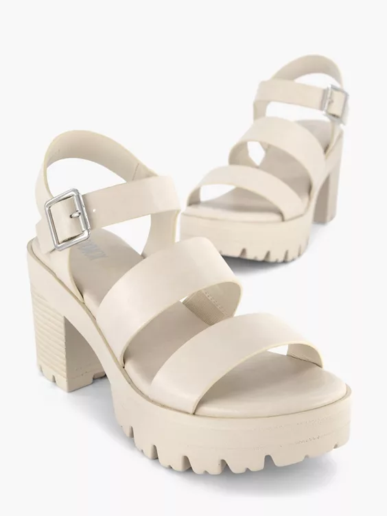 Beige Chunky Sandalette 7 Beige Chunky Sandalette - Afbeelding 5