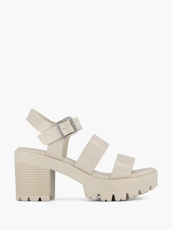 Beige Chunky Sandalette 9 Beige Chunky Sandalette - Afbeelding 7