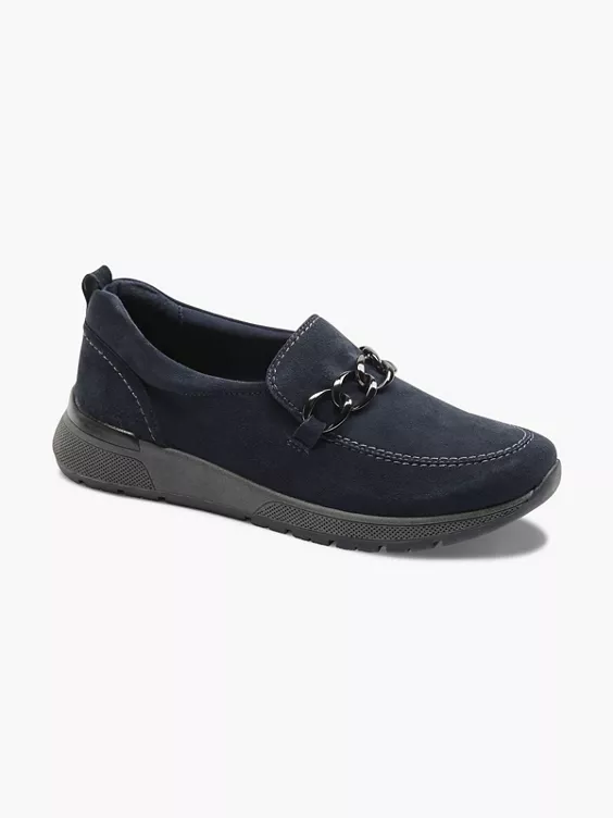 Blauwe Leren Instapper Sierketting 8 Blauwe Leren Instapper Sierketting - Afbeelding 6