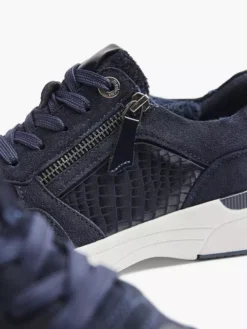 Donkerblauwe Suède Sneaker -Skechers Winkel 2090502 H5