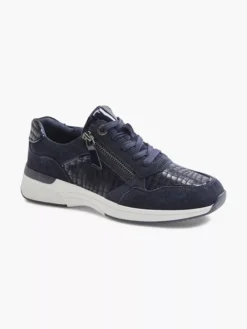 Donkerblauwe Suède Sneaker -Skechers Winkel 2090502 H6
