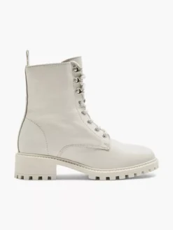 Off White Leren Veterboot