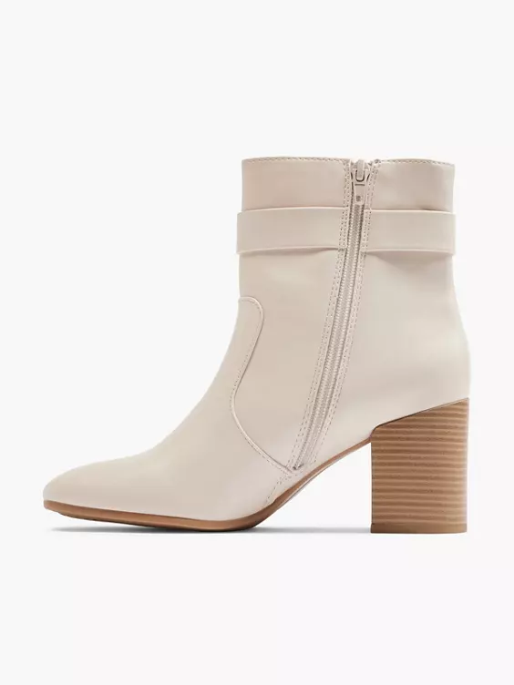 Beige Enkellaars Gesp 4 Beige Enkellaars Gesp - Afbeelding 2