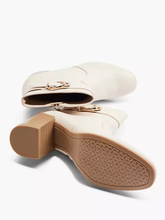 Beige Enkellaars Gesp 5 Beige Enkellaars Gesp - Afbeelding 3