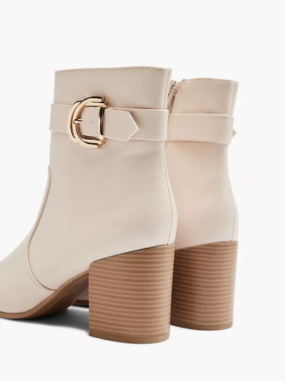 Beige Enkellaars Gesp 6 Beige Enkellaars Gesp - Afbeelding 4