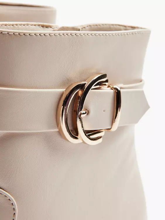 Beige Enkellaars Gesp 7 Beige Enkellaars Gesp - Afbeelding 5