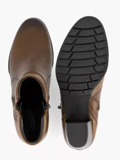 Cognac Leren Enkellaars Hak 9 Cognac Leren Enkellaars Hak -Skechers Winkel 2111117 H3