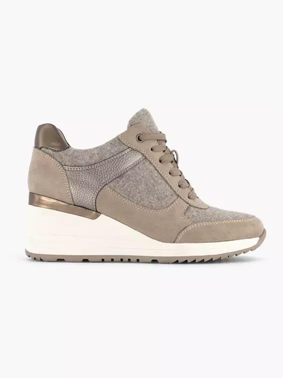 Taupe Sneaker Sleehak 3 Taupe Sneaker Sleehak