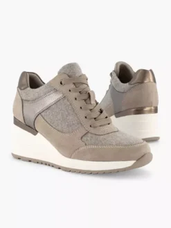 Taupe Sneaker Sleehak 12 Taupe Sneaker Sleehak -Skechers Winkel 2111128 H5