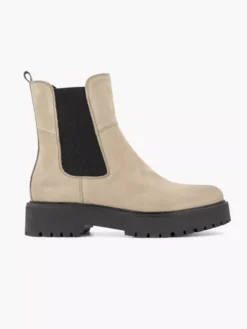 Beige Nubuck Chelsea Boot