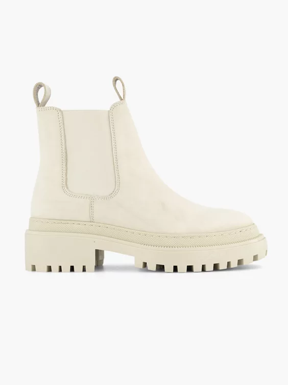 Beige Leren Chelsea Boot 3 Beige Leren Chelsea Boot
