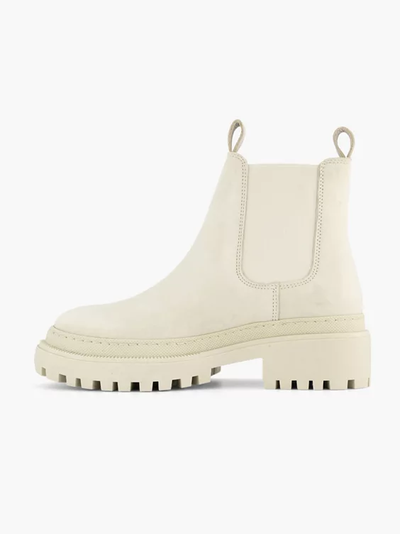 Beige Leren Chelsea Boot 4 Beige Leren Chelsea Boot - Afbeelding 2