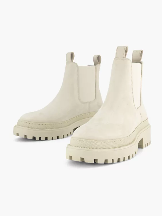 Beige Leren Chelsea Boot 7 Beige Leren Chelsea Boot - Afbeelding 5