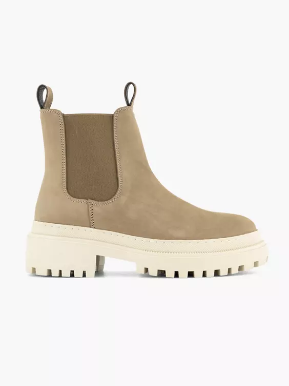 Taupe Leren Chelsea Boot 3 Taupe Leren Chelsea Boot