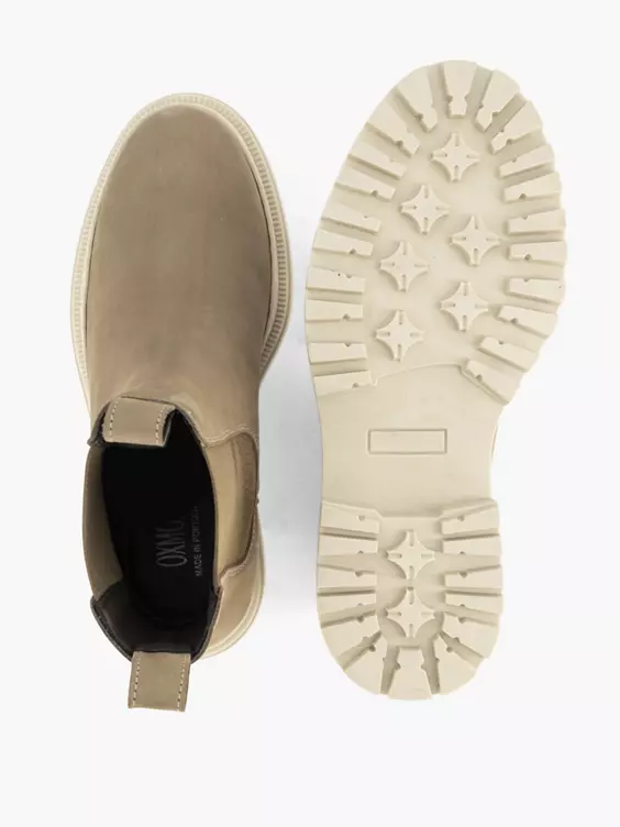 Taupe Leren Chelsea Boot 5 Taupe Leren Chelsea Boot - Afbeelding 3